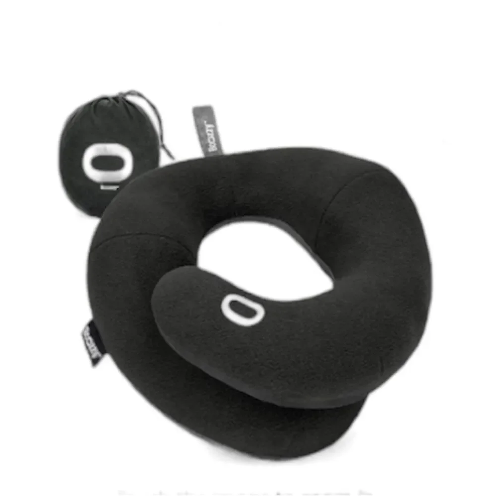 BCOZZY Neck Pillow for Travel, Black with grey backing, NWOT, large